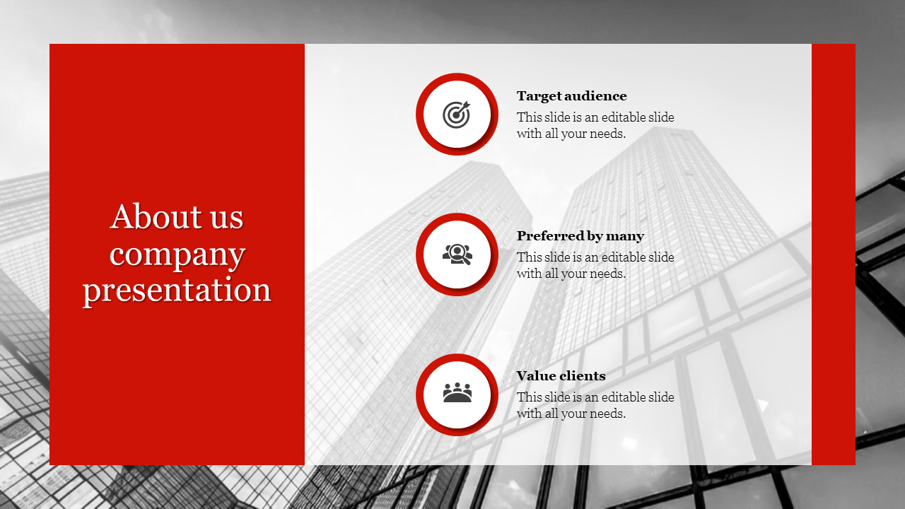 Simple About Us Company Presentation PowerPoint Template